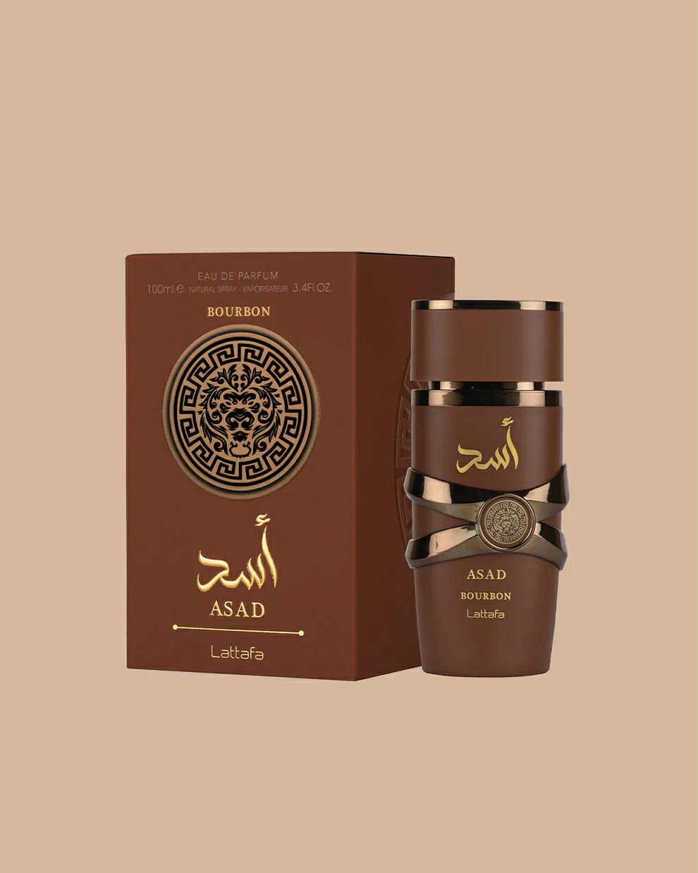 Bourbon.Asad Lattafa.Agua De Perfume.Homem 100 ml.